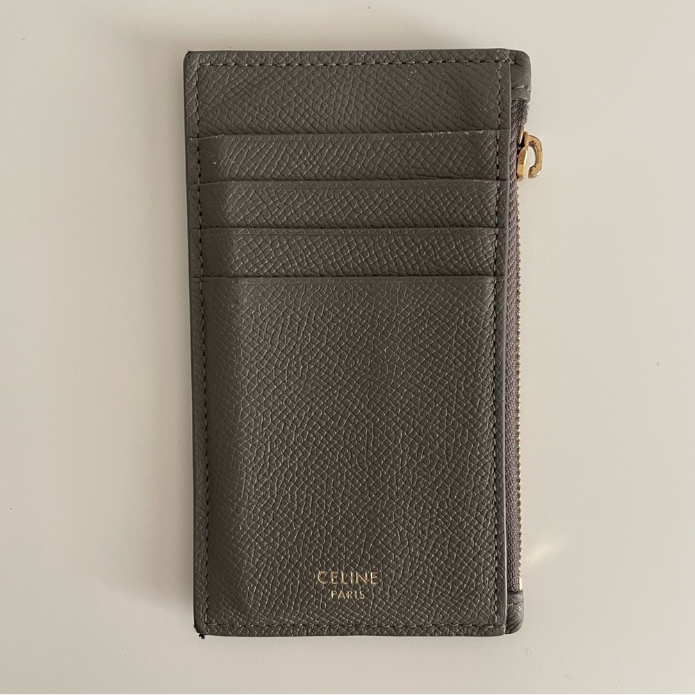 Celine Calfskin Zipper Cardholder